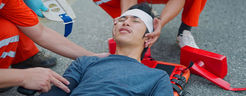 auto accident injury patient in need of concussion treatment in Commack