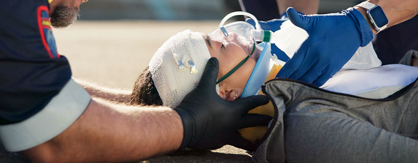 auto accident injury patient in need of traumatic brain injury treatment in Commack